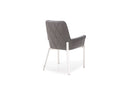 Modrest Robin Modern Grey Bonded Leather Dining Chair