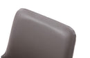 Modrest Robin Modern Grey Bonded Leather Dining Chair