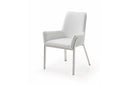 Modrest Robin Modern White Bonded Leather Dining Chair