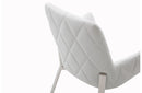 Modrest Robin Modern White Bonded Leather Dining Chair