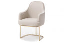 Modrest Tyler Modern Grey & Gold Dining Chair