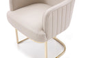 Modrest Tyler Modern Grey & Gold Dining Chair