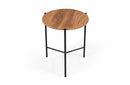 Modrest Bacone Industrial Oak and Black Iron End Table