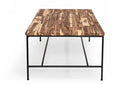 Modrest Bacone Industrial Oak and Black Iron Coffee Table