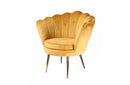 Modrest Balina Transitional Gold Accent Chair