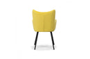 Modrest Barrett Modern Yellow Velvet Dining Chair