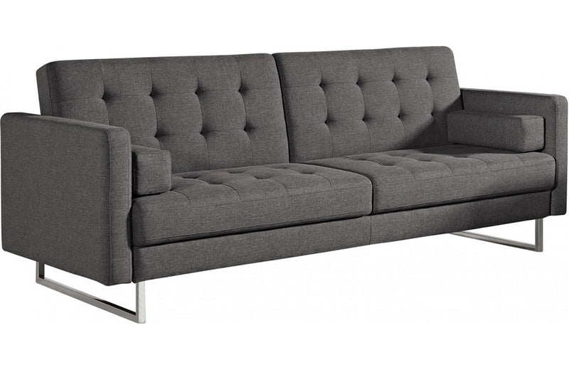 Divani Casa Bauxite Modern Grey Fabric Sofa Bed