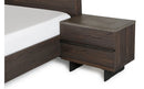 Modrest Selma Modern Dark Aged Oak & Concrete Nightstand