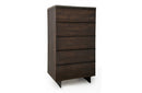 Modrest Selma Modern Dark Aged Oak and Concrete Top Chest