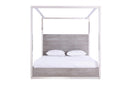 Modrest Arlene Modern Grey Elm & Stainless Steel Bedroom Set