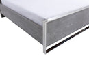 Modrest Charlene Modern Grey Elm & Stainless Steel Bed