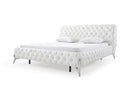 Modrest Legend Modern White Bonded Leather Bed