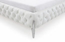 Modrest Legend Modern White Bonded Leather Bed