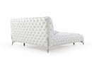 Modrest Legend Modern White Bonded Leather Bed