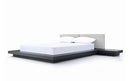 Modrest Opal Modern Wenge & Grey Platform Bed
