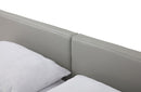 Modrest Opal Modern White & Grey Platform Bed