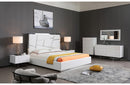 Modrest Chrysler Modern White Bonded Leather Bed