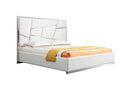 Modrest Chrysler Modern White Bonded Leather Bed