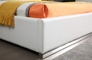 Modrest Chrysler Modern White Bonded Leather Bed