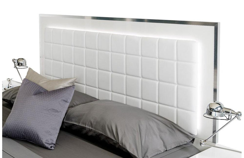San Marino Modern Bed White