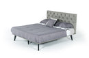 Modrest Gibson Modern Grey Fabric Super King 76" x 84" Bed