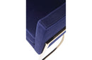 Modrest Betsy Modern Navy Blue Velvet + Gold Kids Chair