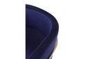 Modrest Betsy Modern Navy Blue Velvet + Gold Kids Chair
