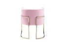 Modrest Betsy Modern Pink Velvet + Gold Kids Chair