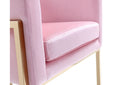 Modrest Betsy Modern Pink Velvet + Gold Kids Chair
