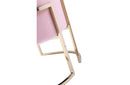 Modrest Betsy Modern Pink Velvet + Gold Kids Chair