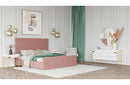 Modrest Beverly Modern Mauve Velvet Bed