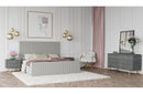 Modrest Beverly Modern Grey Velvet Bed
