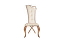 Modrest Bonnie Beige Velvet & Rose Gold Dining Chair (Set of 2)