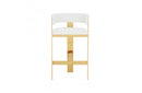 Modrest Boswell Modern White + Gold Barstool