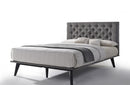 Modrest Gibson Modern Grey Fabric Bed