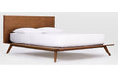 Modrest Carmen Mid-Century Modern Walnut Bed