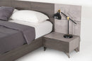 Nova Domus Bronx Italian Modern Faux Concrete & Grey Bed
