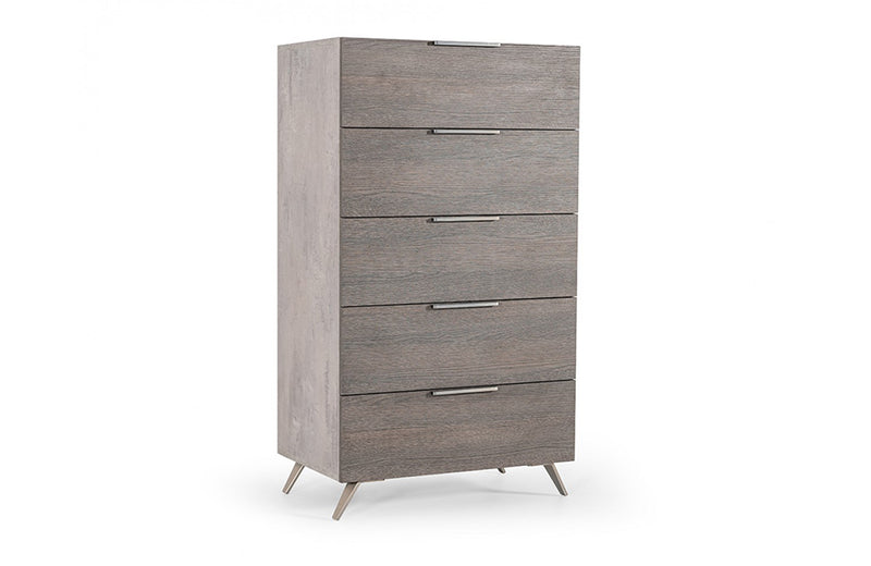 Nova Domus Bronx Italian Modern Faux Concrete & Grey Chest