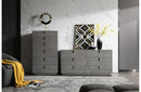 Modrest Buckley Modern Grey Crackle Chest