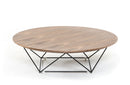 Modrest Spoke Modern Walnut Coffee Table