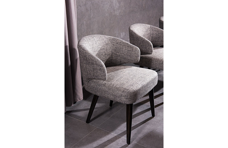 Modrest Carlton Modern Grey Fabric Dining Chair