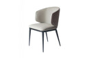 Modrest Caplan Modern Beige Leatherette Dining Armchair