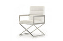 Modrest Capra Modern White Leatherette Dining Chair