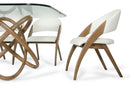 Vanessa Modern Walnut Dining Set
