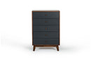 Dali Modern Gray & Walnut Chest