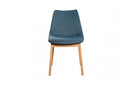 Modrest Chrissy Modern Blue Fabric Dining Chair (Set of 2)