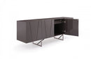 Modrest Chrysler Modern Grey High Gloss Buffet