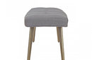 Modrest Cici Contemporary Grey & Antique Brass Bench