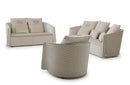 Kelly Modern Beige Fabric Sofa Set