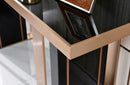Nova Domus Cartier Modern Black & Rosegold Console Table
